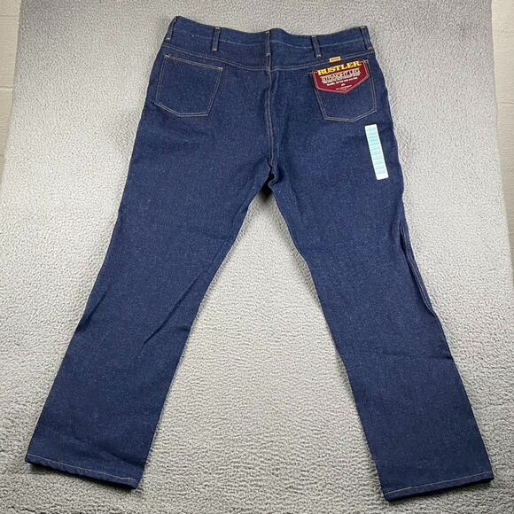 VTG Rustler 87621 Straight Leg Jeans Men's 44x32 Heavy Workwear Rugged New - Picture 1 of 11